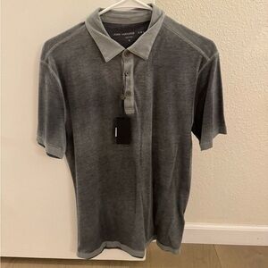 John Varvatos Gray Polo Shirt New With Tags (Small NWT)